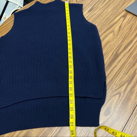 YMC Merino Wool Roll Neck Knit Tank Top - Picture 11 of 12